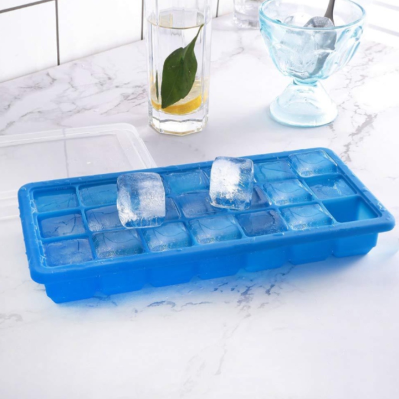 Silica gel 21 ice lattice οικιακός πάγος μπλοκ 21 θήκη με καπάκι καλύμματος, παγωμένο βοηθητικό κιβώτιο πάγου μπορεί να προσαρμοστεί με ετικέτα
